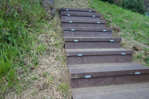 Escaleras de jardín y montaña Peldaño modular (lote 4 unidades)