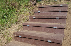 Escaleras de jardín y montaña Escalera de jardín (4 peldaños)